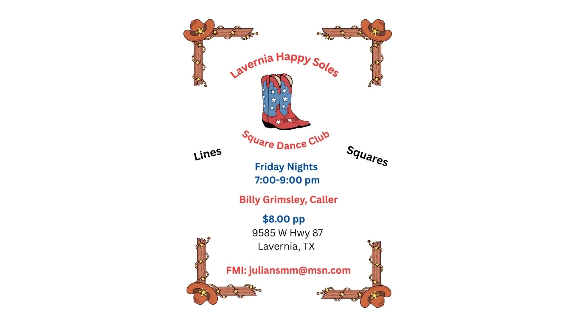 Lavernia Happy Soles Dance Every Friday (Copy)