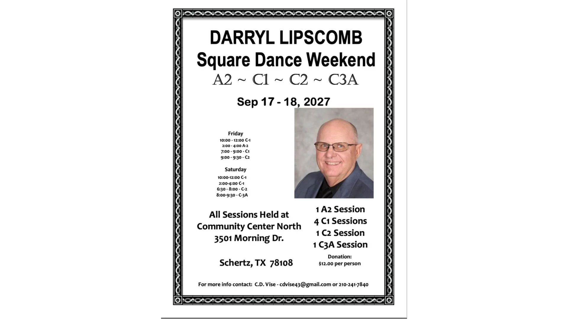 Darryl Lipscomb Square Dance Weekend