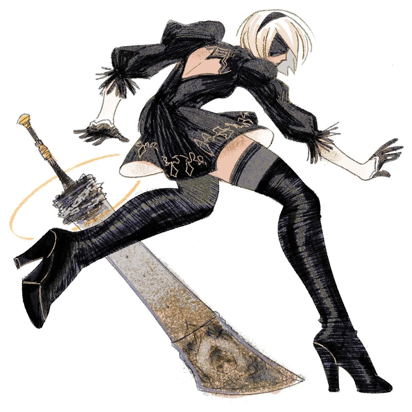 my friend started playing nier automata...i got very excited