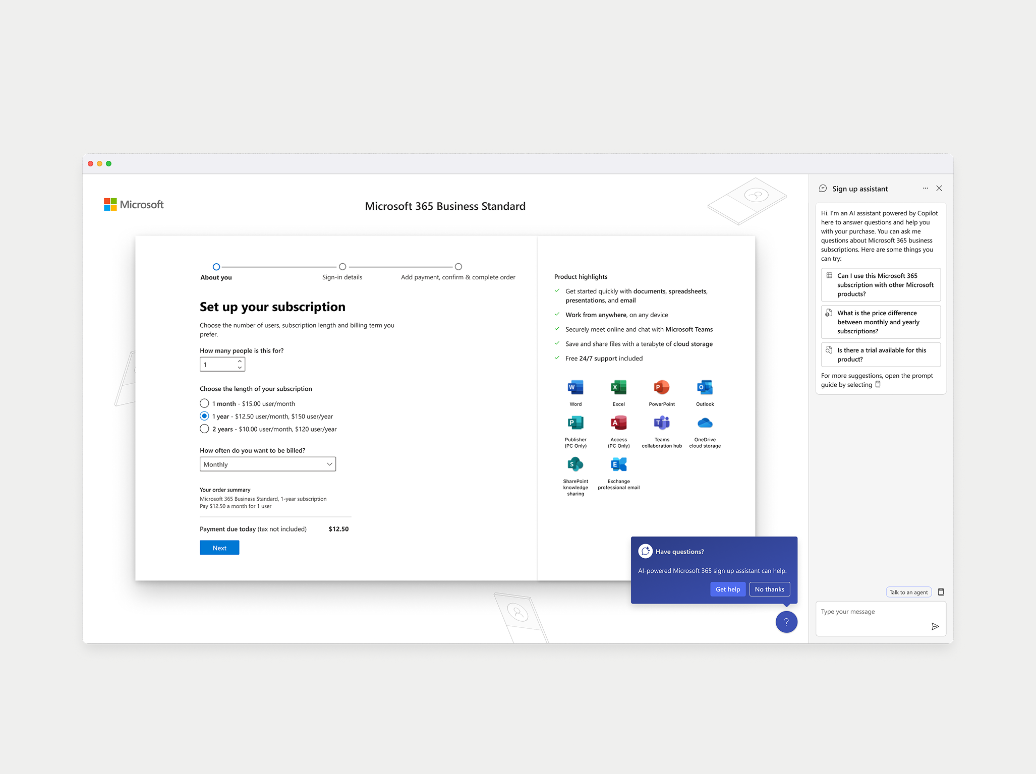 🚧 Under construction 🚧 Multi-task AI assistant during sign up