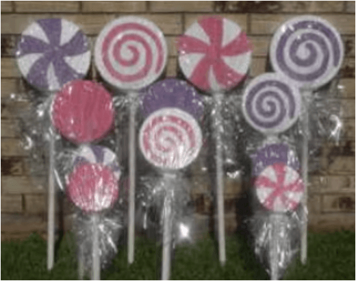 Multicoloured Lollipop & Candy Decorations