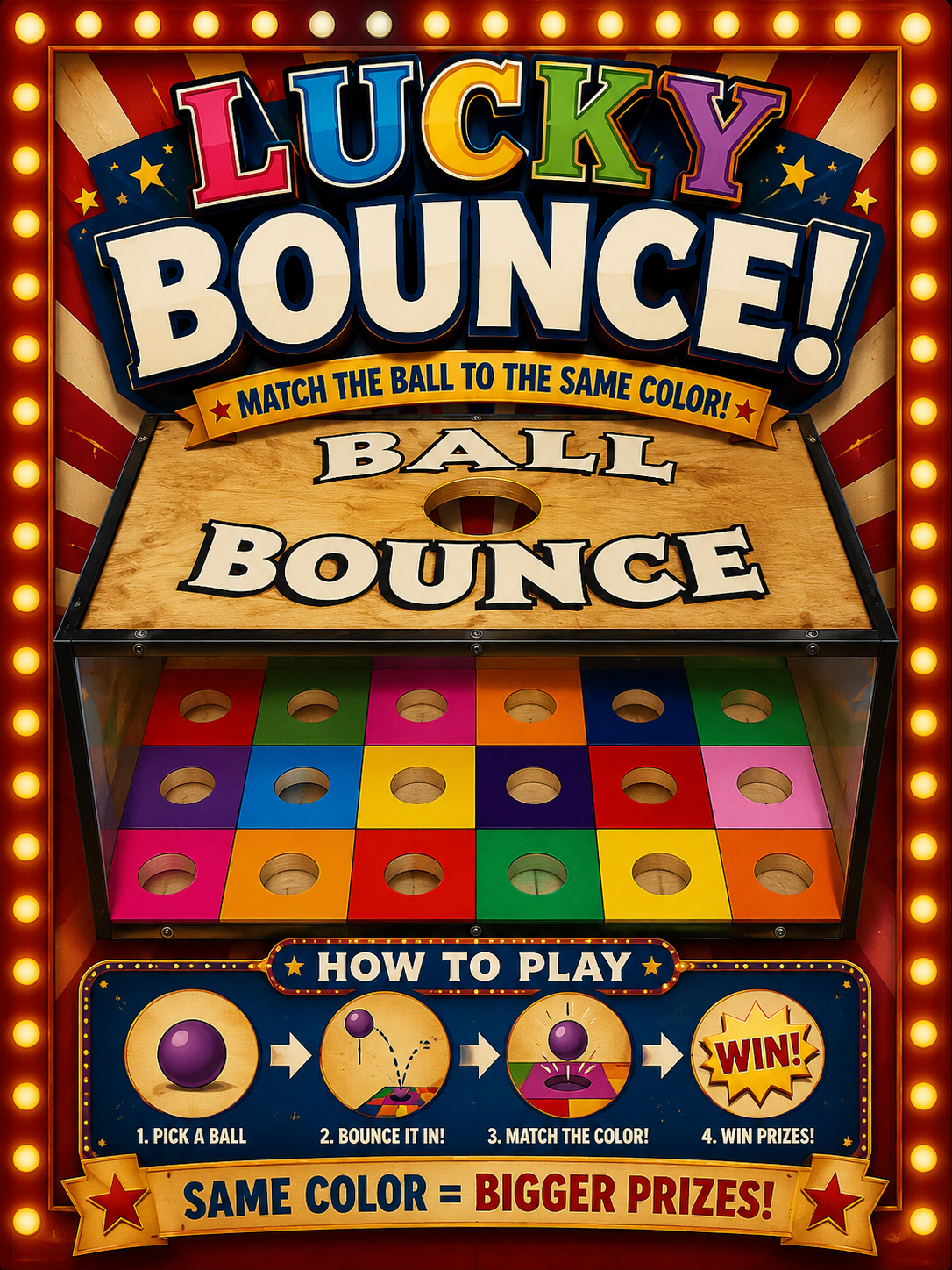 Ball Bounce Carnival Game Rental
