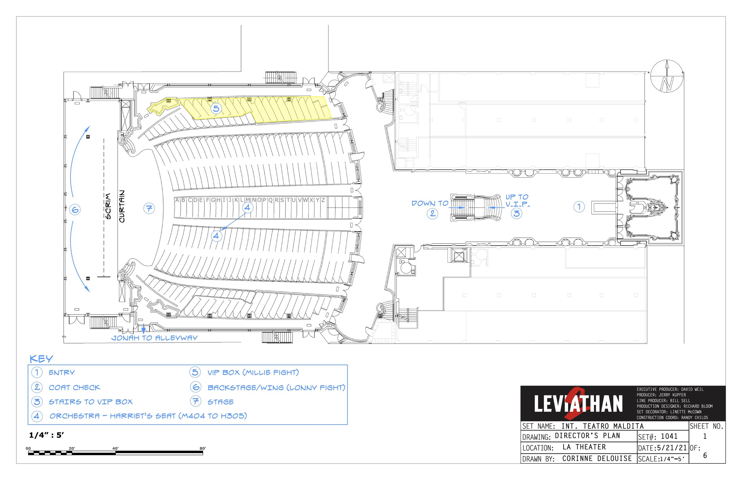 Director's Plan of Theater Location
