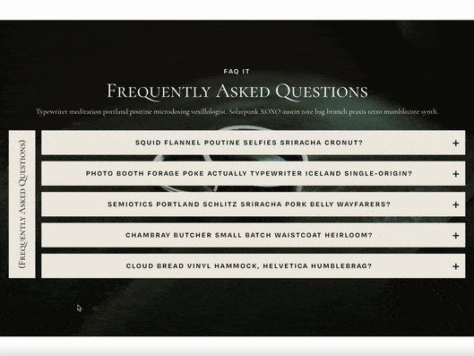 Accordion FAQ Style 2