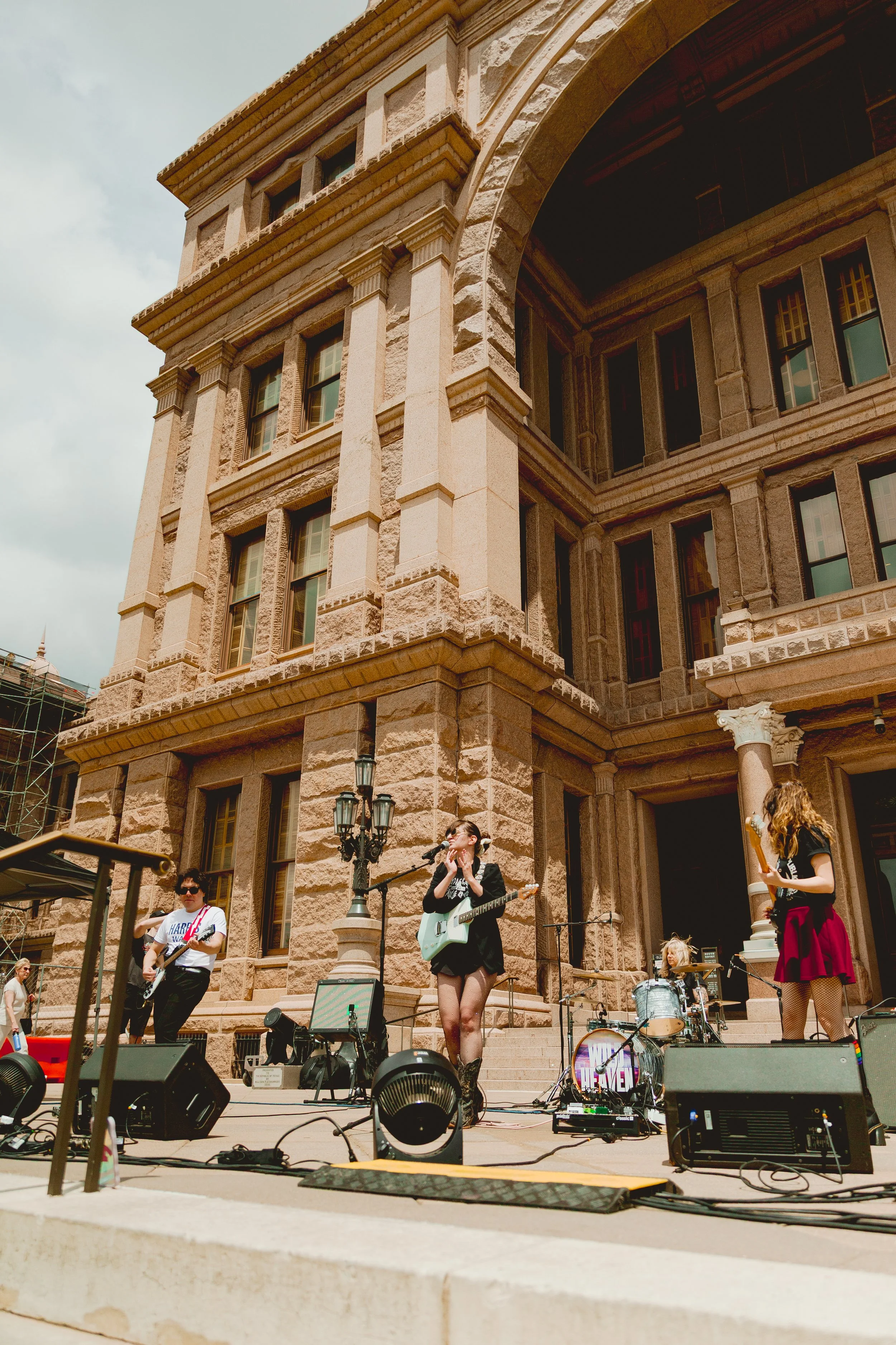 Wild Heaven playing at the Texas State Capitol South Steps for the 2025 Youth Capitol Takeover rally on April 16, 2025.