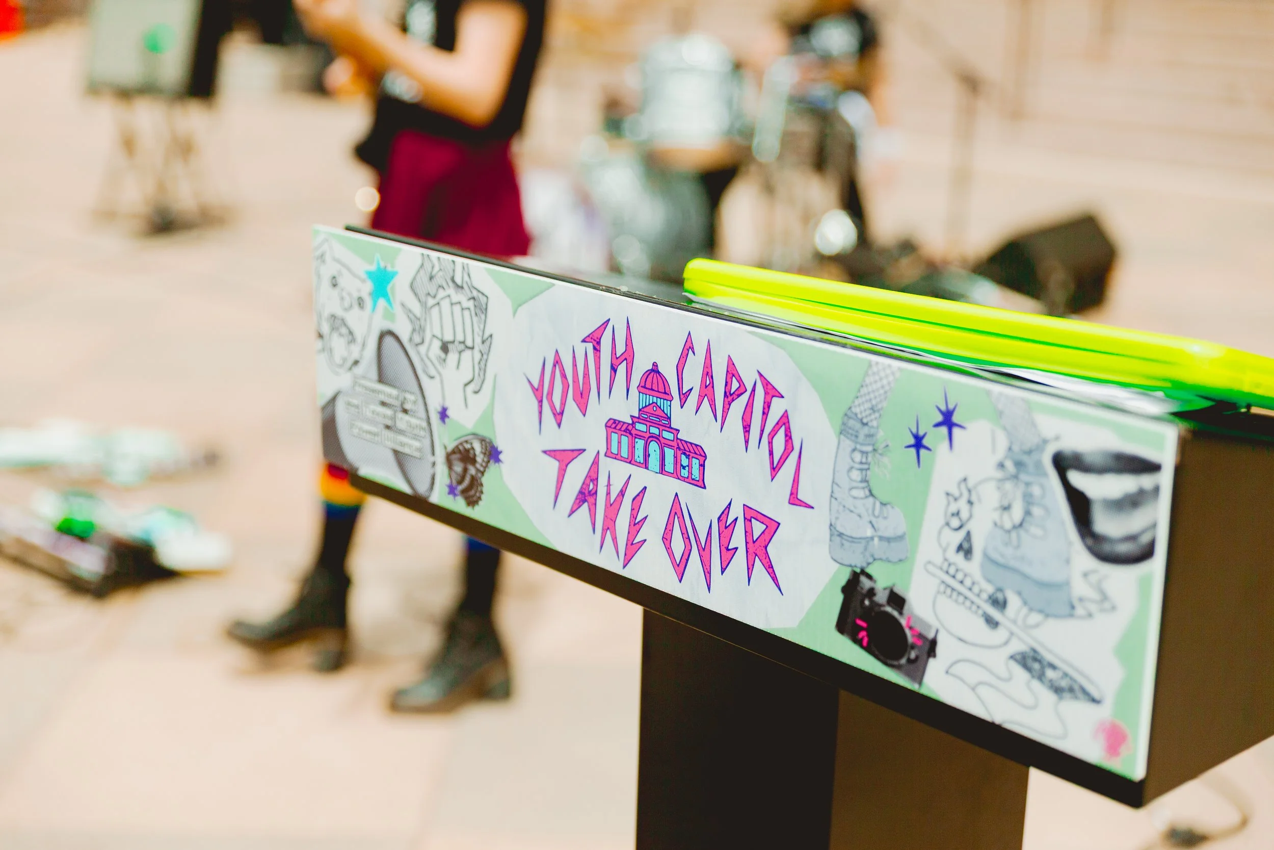 Wild Heaven playing at the Texas State Capitol South Steps for the 2025 Youth Capitol Takeover rally on April 16, 2025.