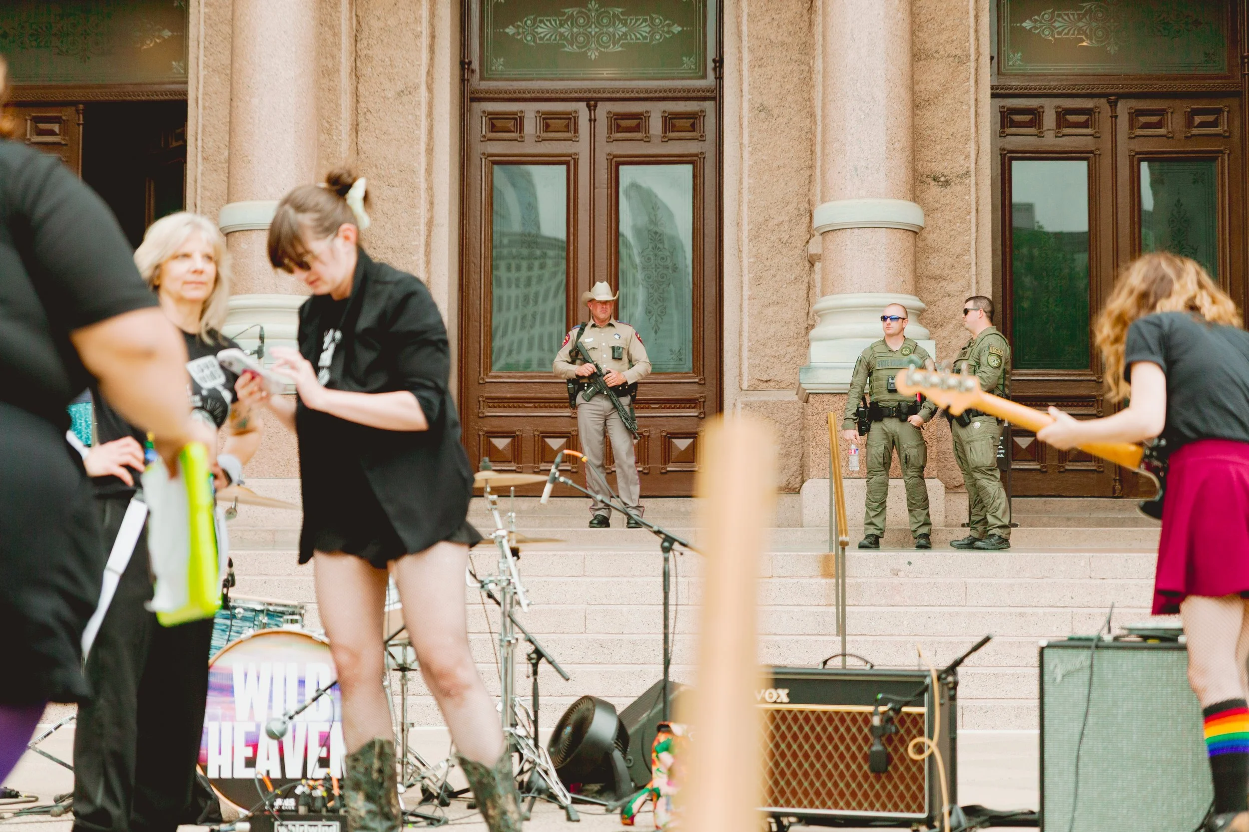 Wild Heaven playing at the Texas State Capitol South Steps for the 2025 Youth Capitol Takeover rally on April 16, 2025.