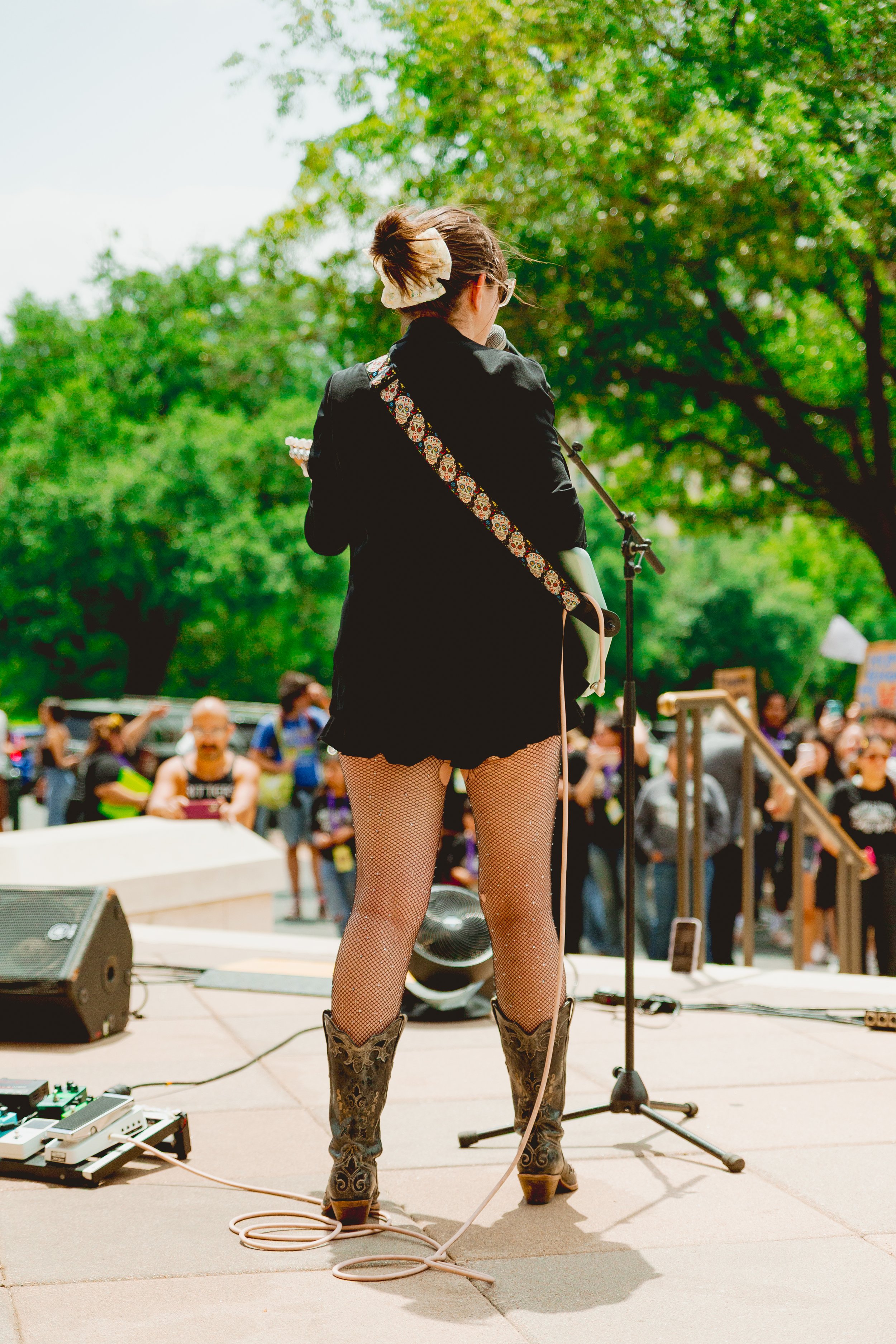Wild Heaven playing at the Texas State Capitol South Steps for the 2025 Youth Capitol Takeover rally on April 16, 2025.