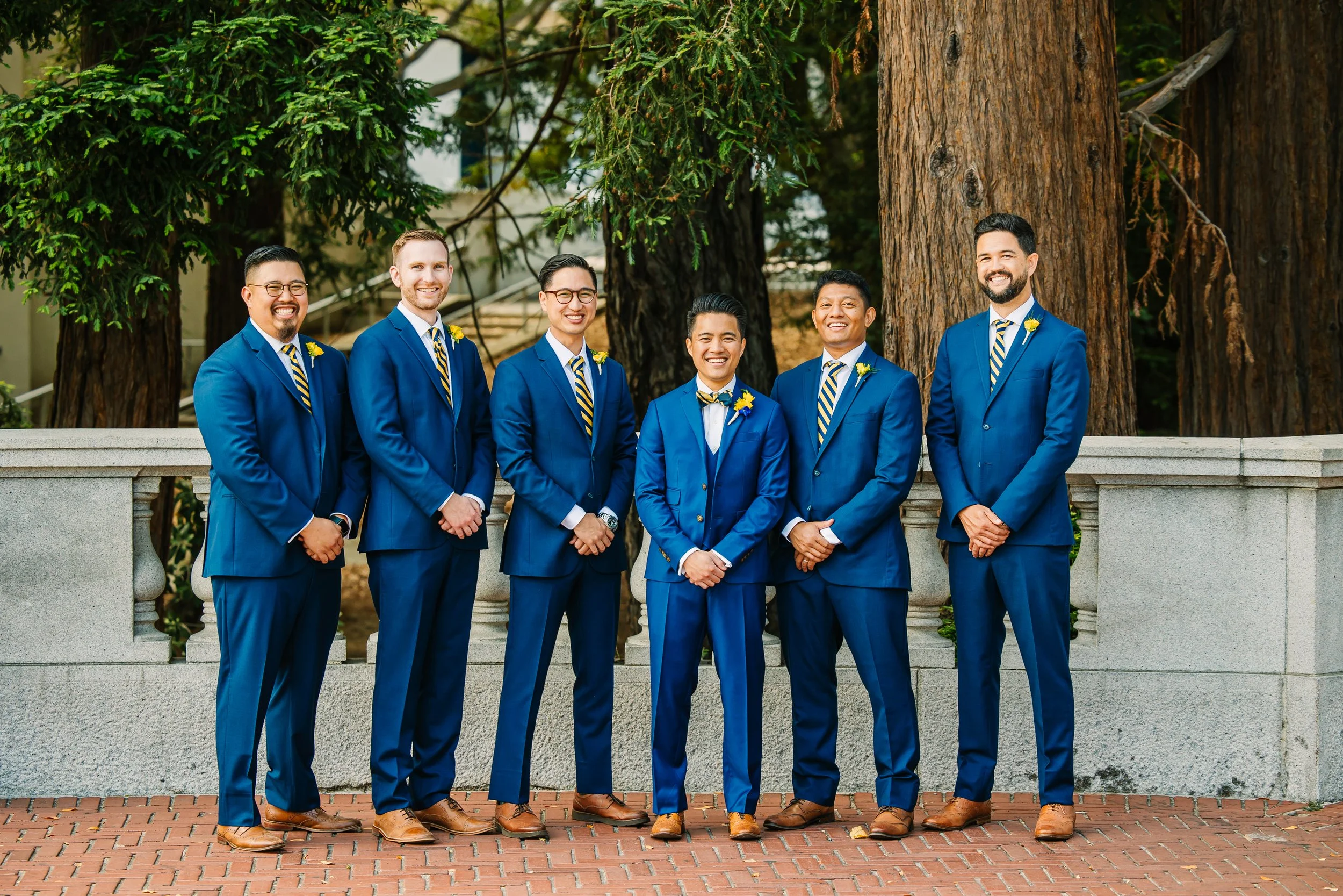 groomsmen uc berkeley sather gate