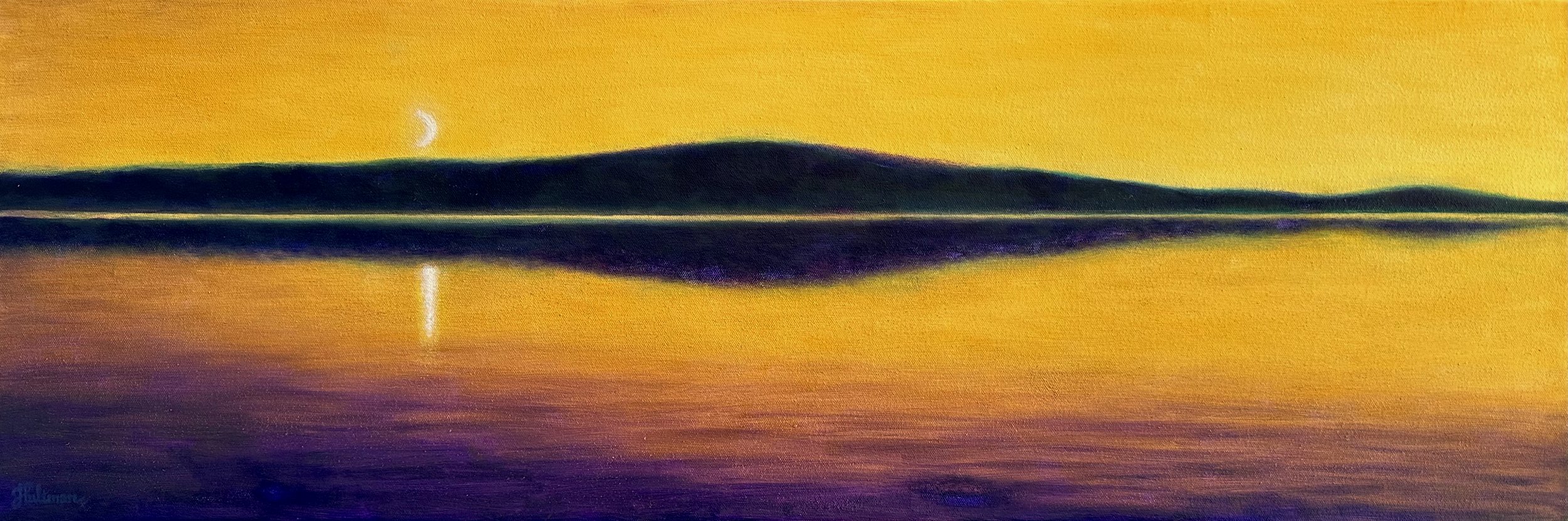 Moon over the God's Sea Fjord