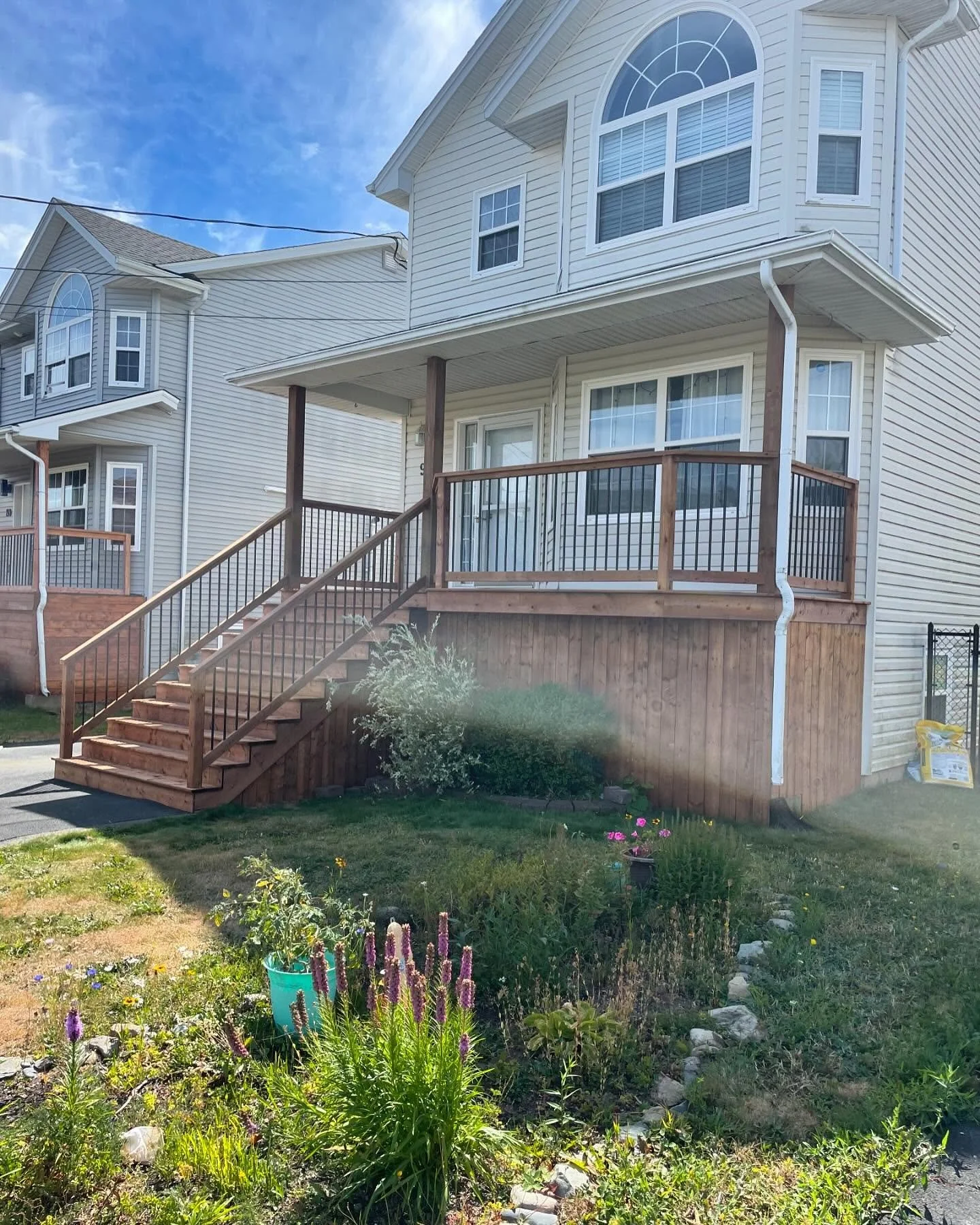New front porch and back deck for a new client.