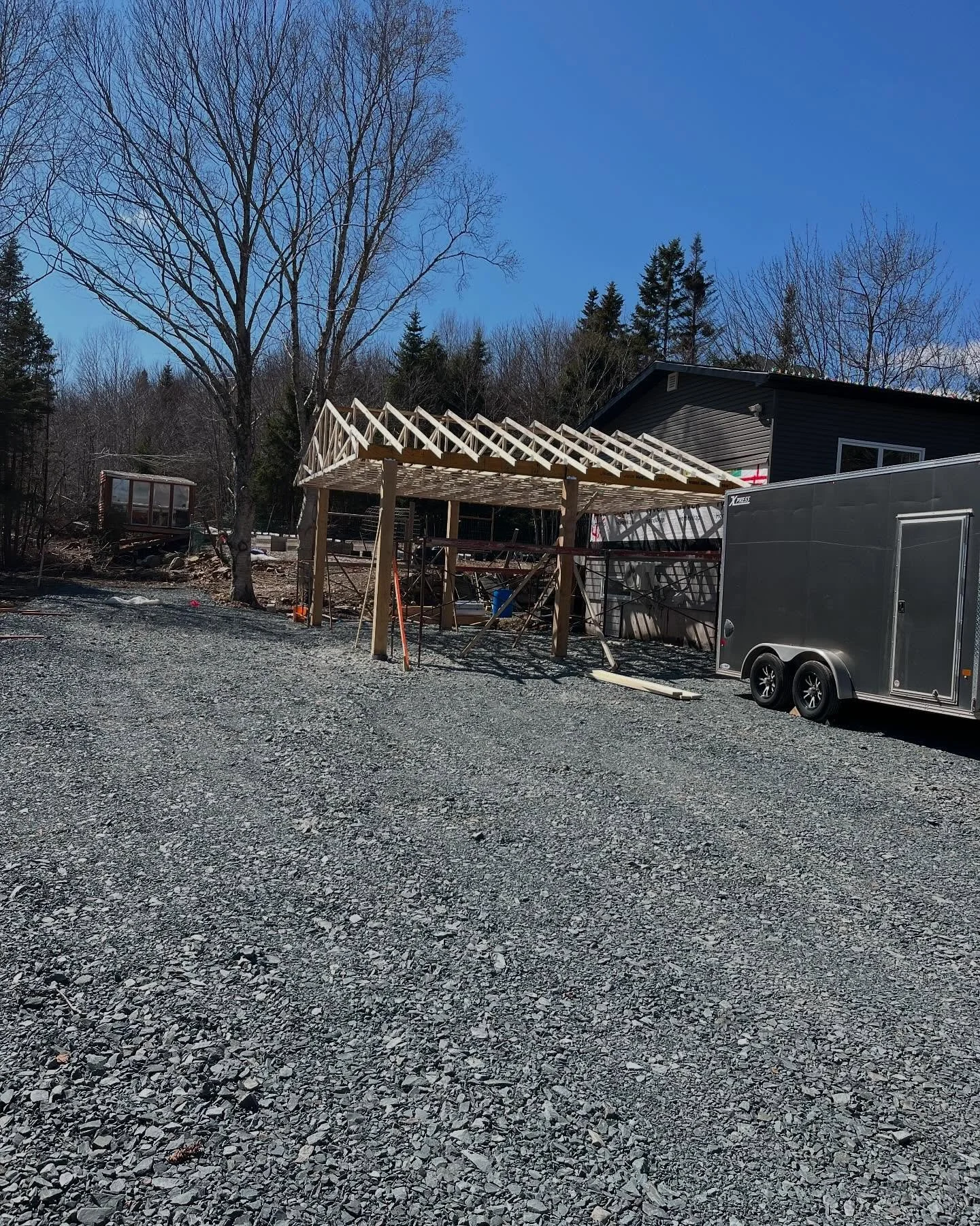 2 bay carport we just finished building.