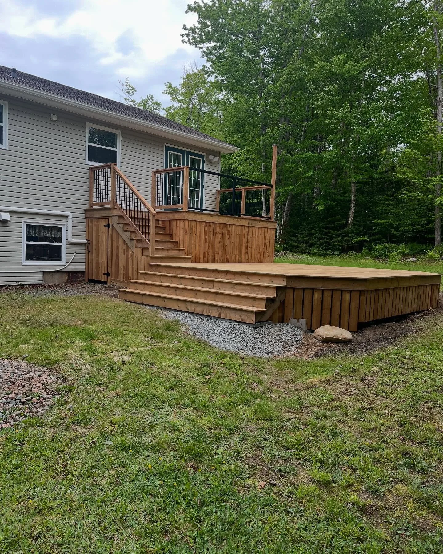 New deck and front step for an awesome new client!