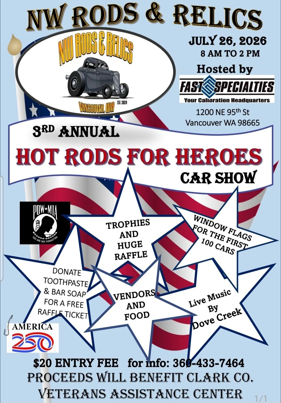 3rd Annual Hot Rods for Heroes