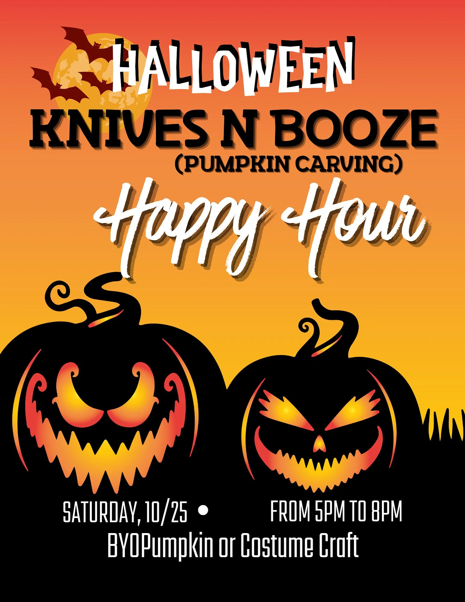 Pumpkin Carving & Crafting Happy Hour