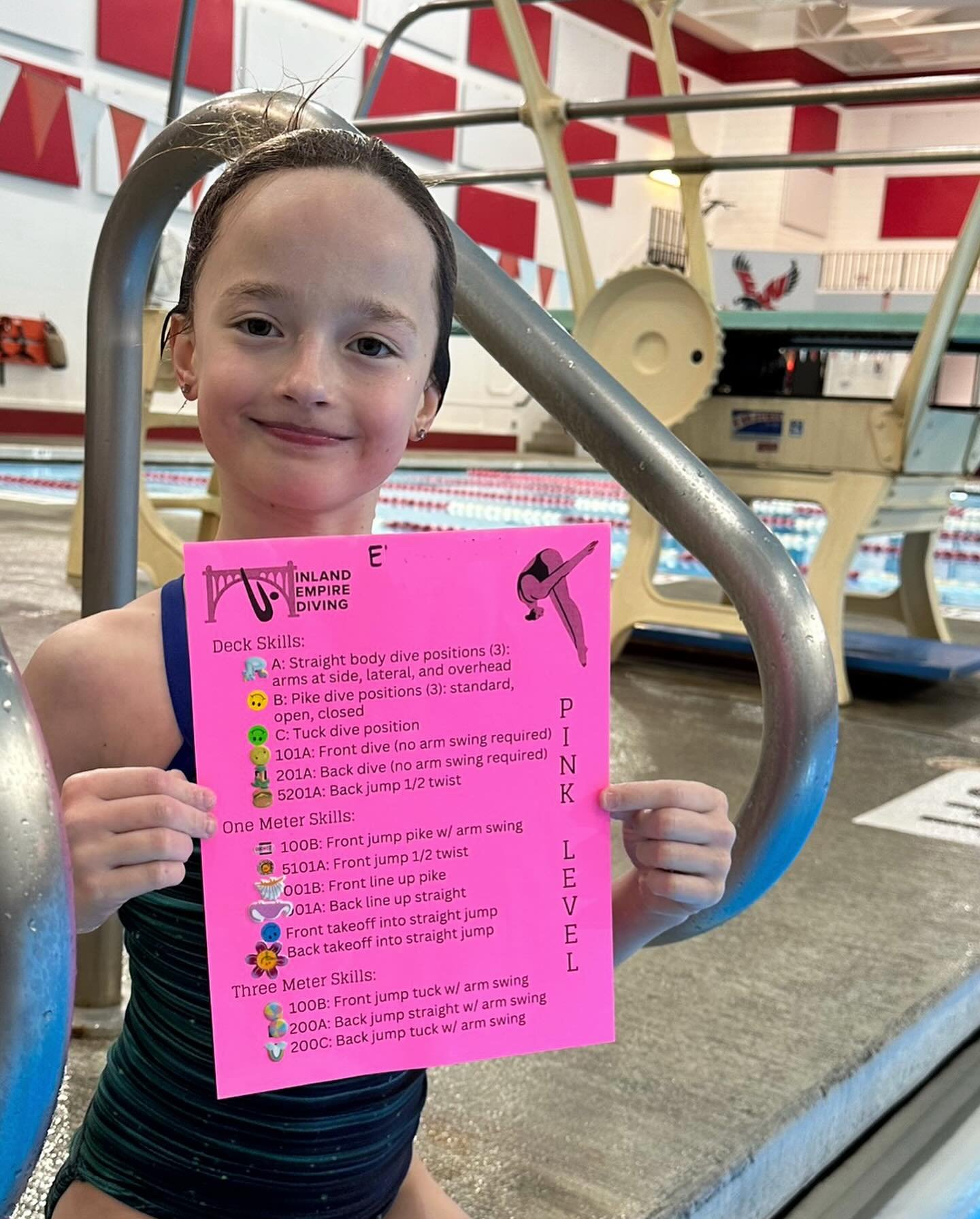 E: How do you swim, Coach Kate?
K: Like a mermaid! 
E: Me too! 
.
A huge shout out to our hardworking mermaid who completed her pink level! She has shown such determination and focus to master new skills and try new &amp; challenging things 🏆🙌🏾💕
