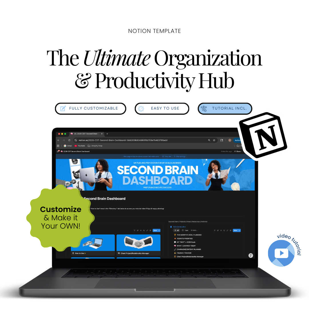 My Notion Second Brain Dashboard