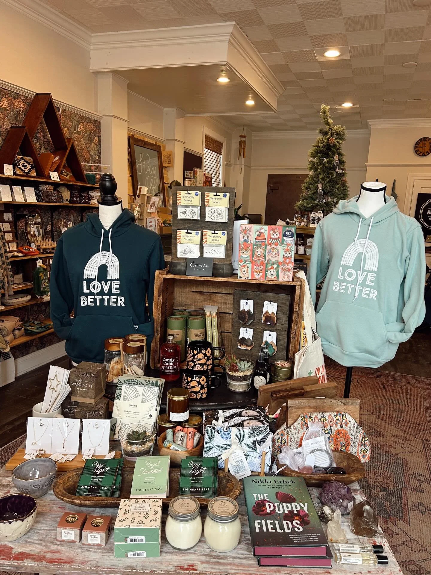 I will be wearing one of our new green Love Better Hoodies when I go see the @wickedmovie this weekend. What about you?

The shop is open Saturday 10-5 &amp; Sunday 11-4. Today we are also partnering with @nicoles_loans and @athomewitherica to host t