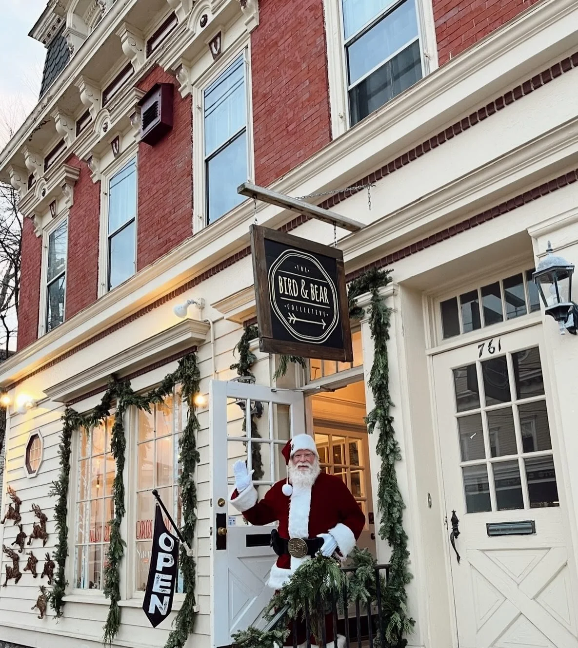 TODAY is the day when Santa makes his annual visit to The Bird &amp; Bear Collective. Stop by between 1-3pm for a visit, photos and dose of downtown magic. 

A big thank you to Bird &amp; Bear Business Members, @simplifyhomerealty + @sarahowencreativ