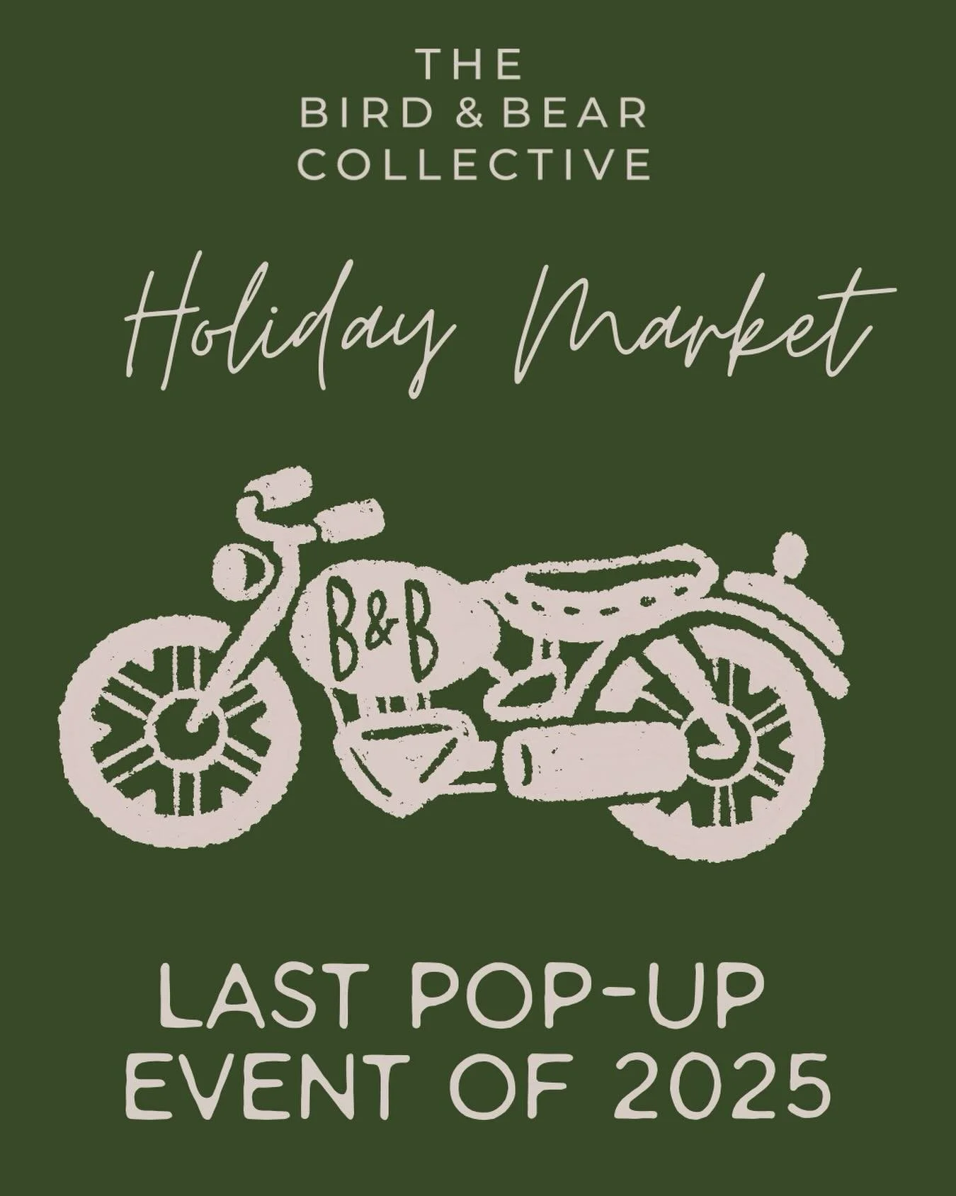 Open today 10-5 with the most charming holiday shop + our final pop-up event of 2025! 

We are serving bubbles &amp; featuring the beautiful &amp; inspired products of Grace &amp; Union, @merakidesigned , @stephaniedearbornstudio , &amp; @sarahowencr