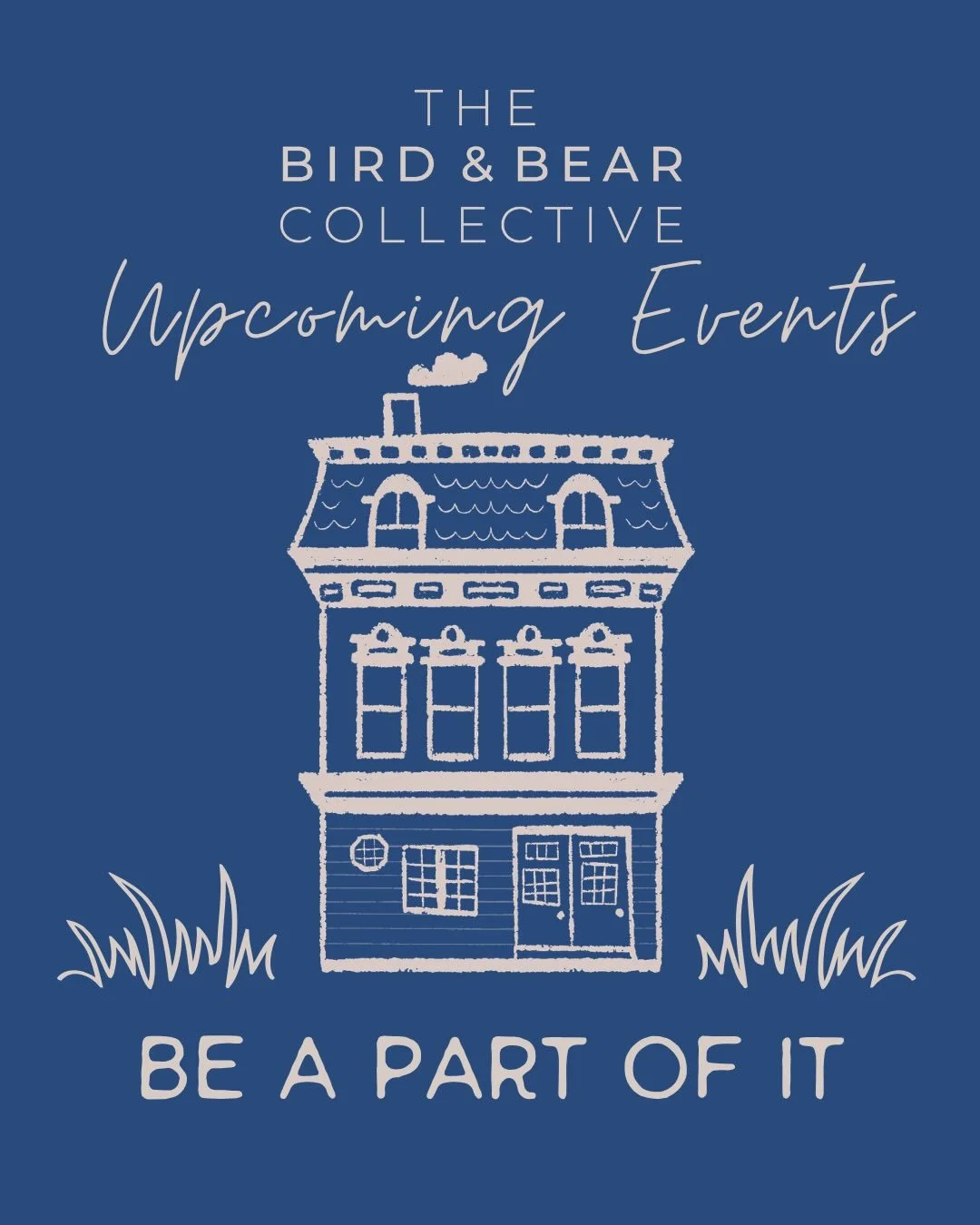 Check-out all of the upcoming events &amp; happenings at The Bird &amp; Bear Collective! 

https://www.birdandbearcollective.com/events