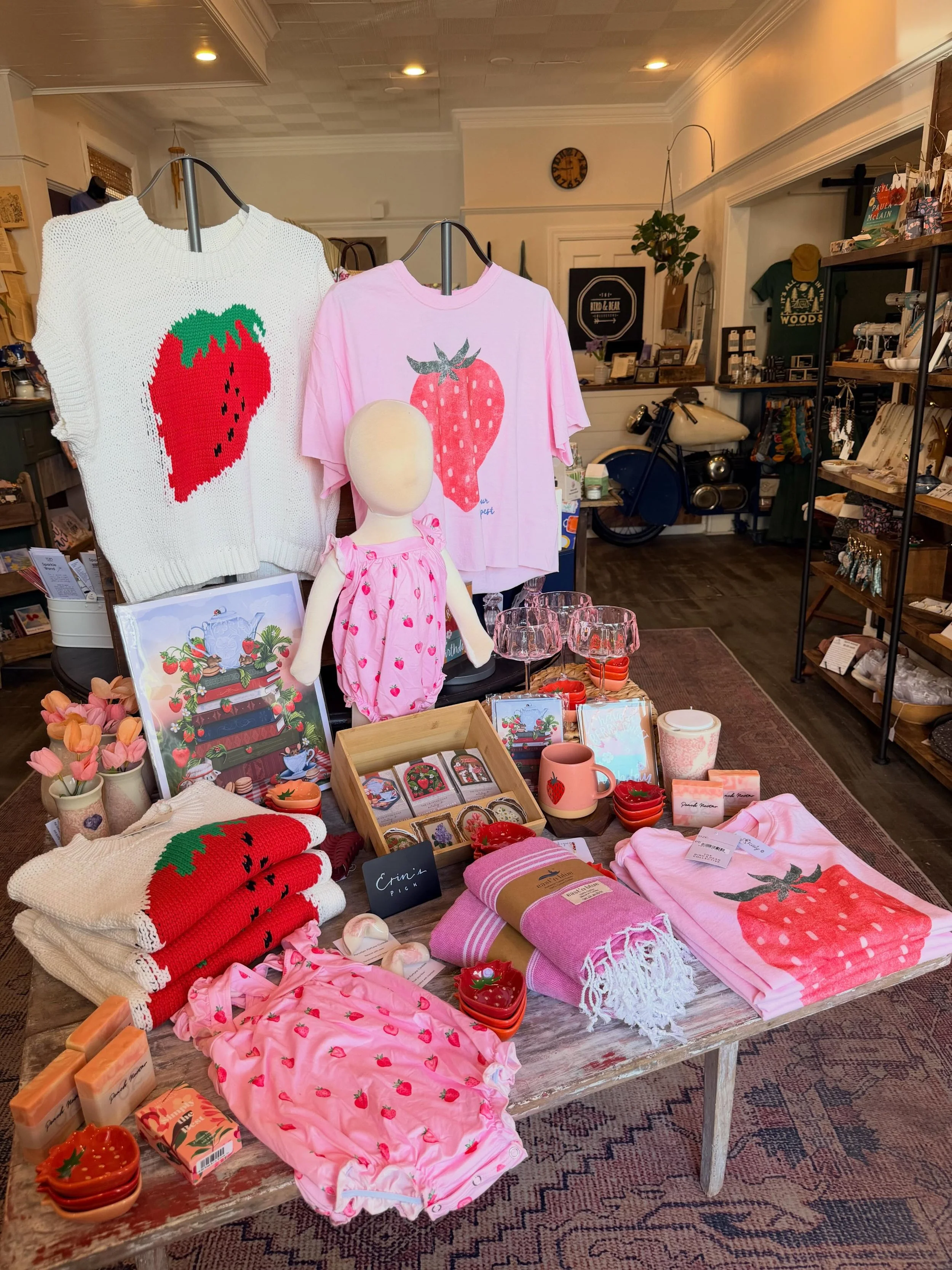 Open 10-2 today ~ come on in for some sweetness before the storm! 🍓