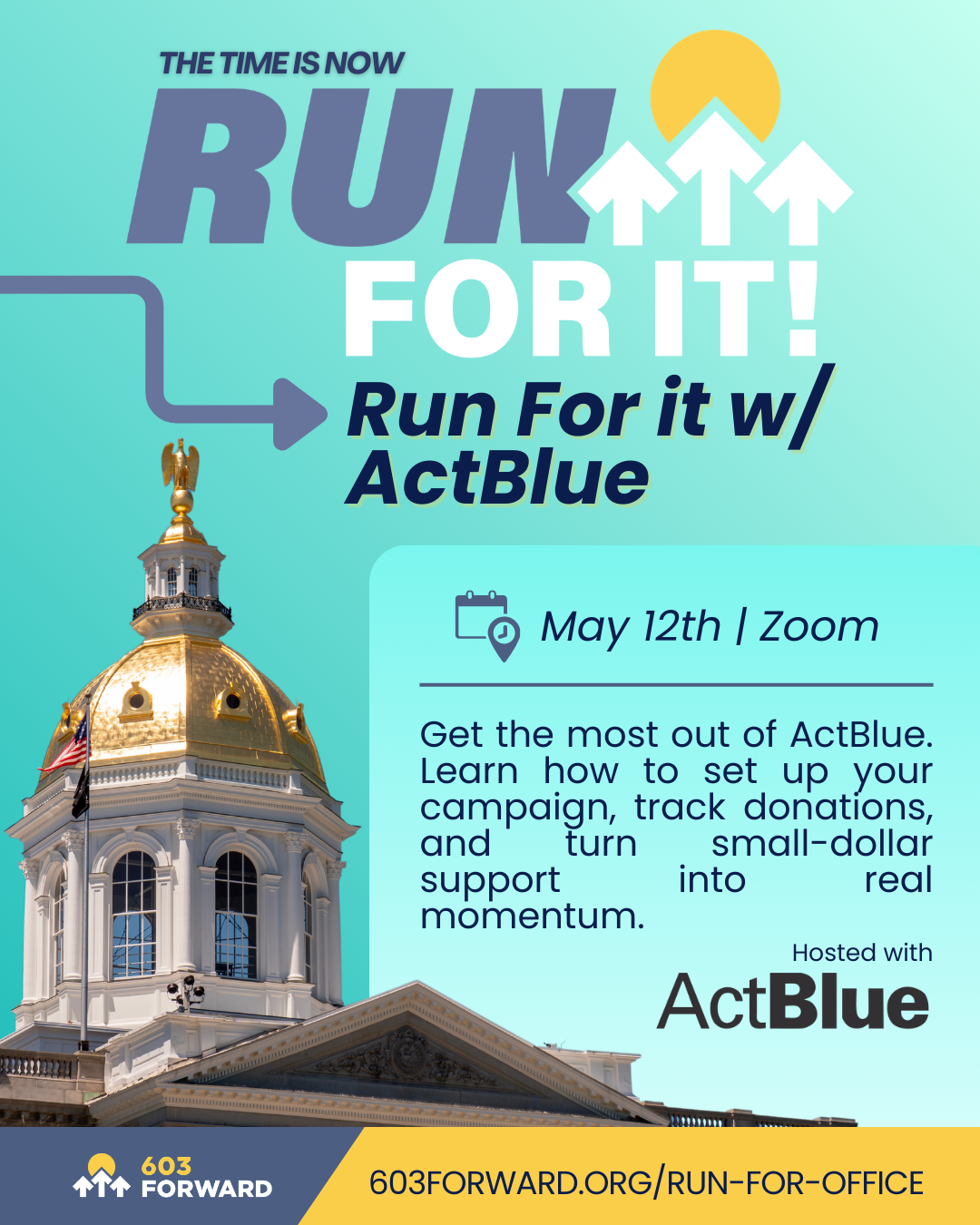 RUN FOR IT with ActBlue