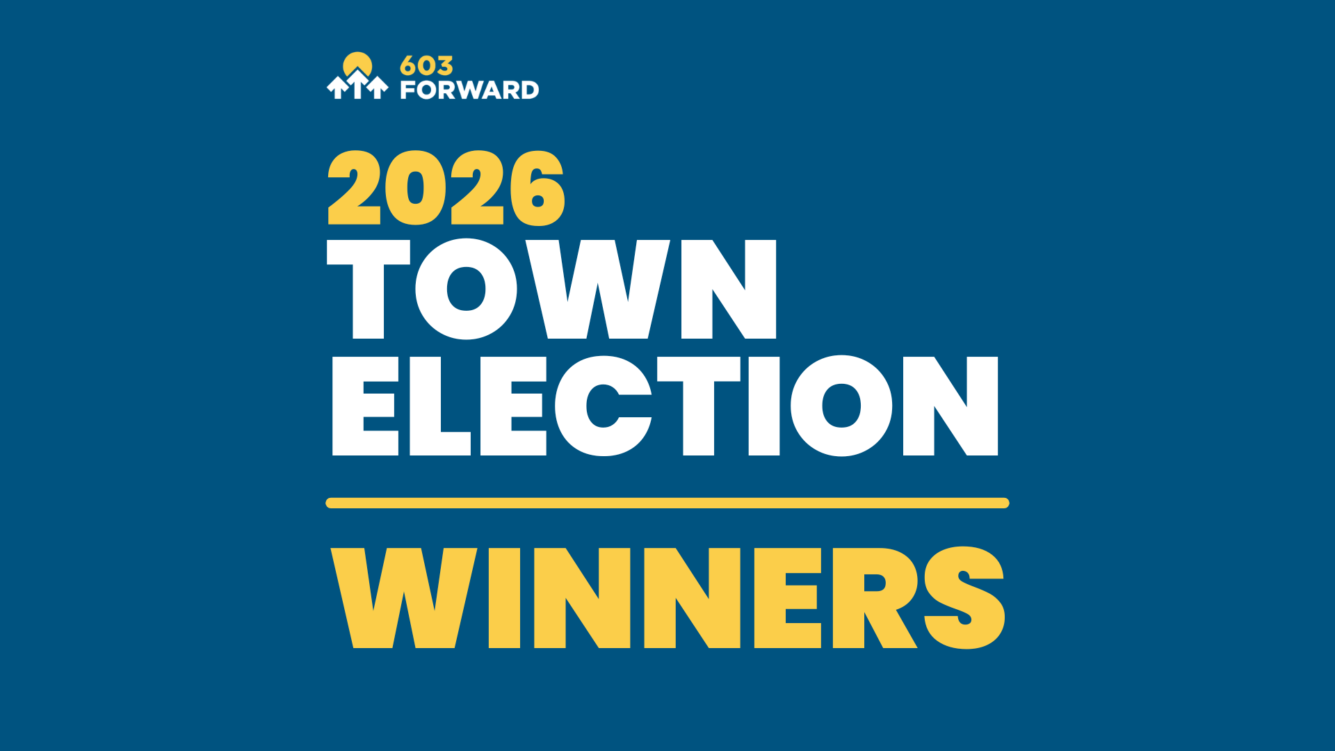 2026 Town Election Winners