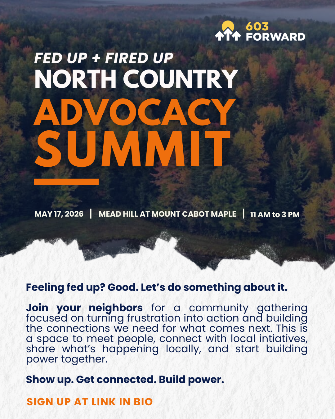 Fed Up & Fired Up: North Country