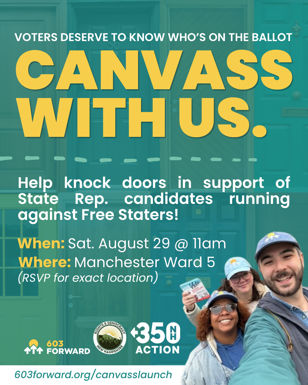 Canvass with us in Manchester!