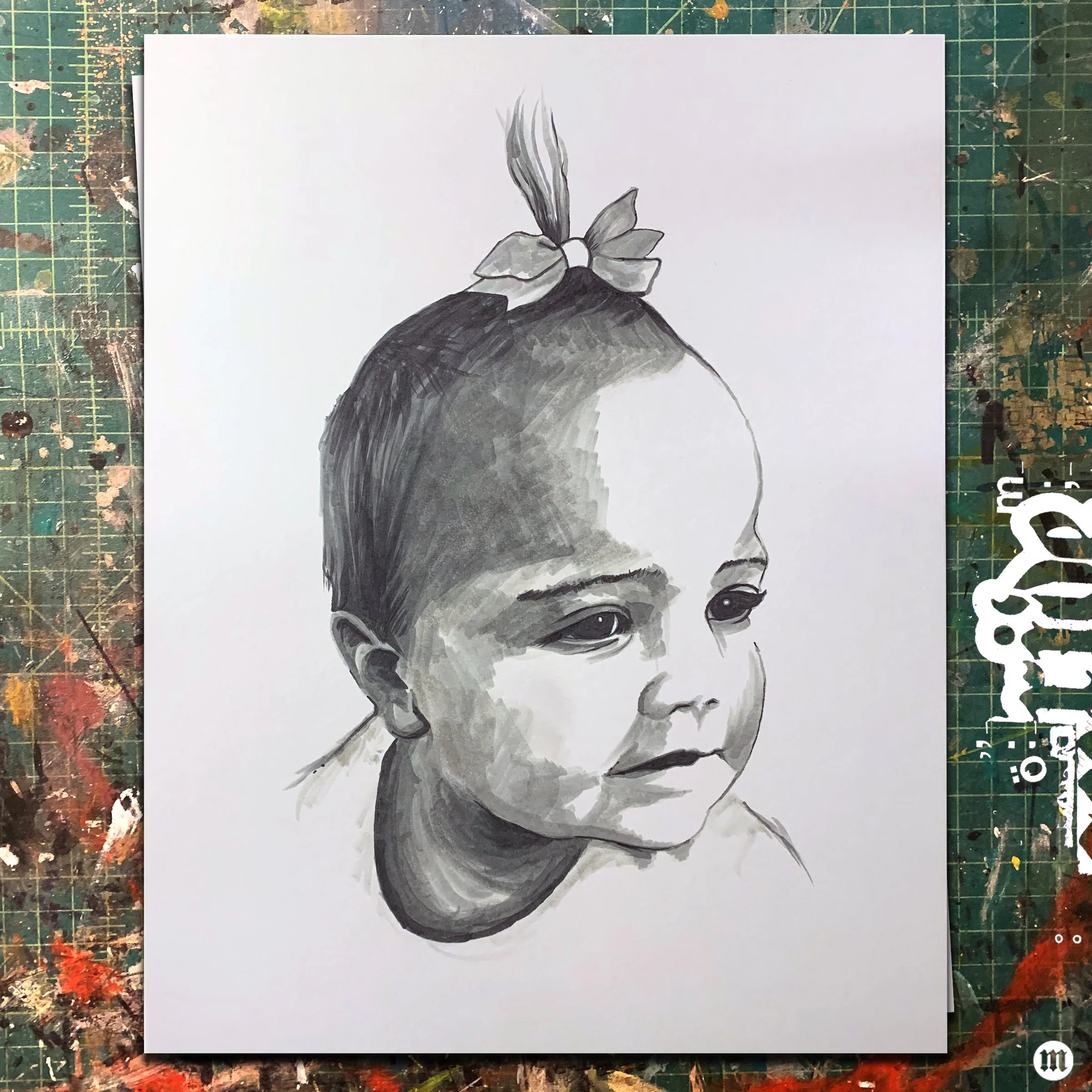 Margo. 
Alcohol marker and graphite on bristol.