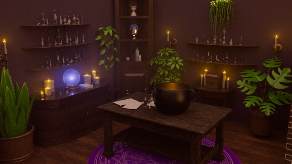 first lighting pass of potion room