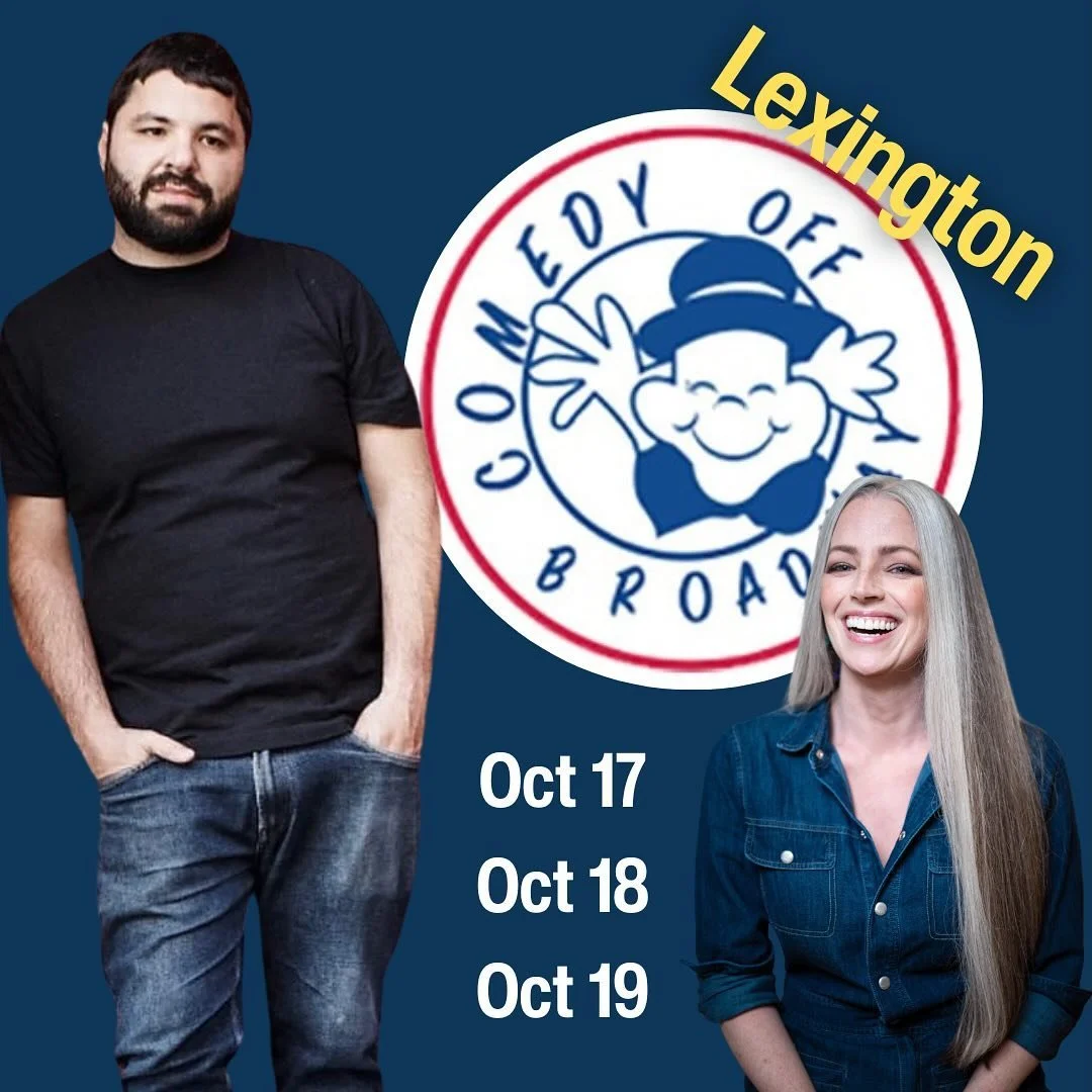 Raanan Hershberg is back in KY and we&rsquo;ll be performing all weekend at the incomparable Comedy Off Broadway for five shows!  Not to be missed 💝