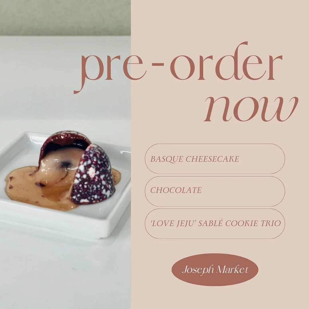 Unlock the sweetness this Valentine&rsquo;s Day and Seollal! 🍰💕&nbsp;

Pre-orders are now open for Joseph Market&rsquo;s delectable Basque Cheesecakes and hand-crafted premium desserts. Elevate your Seollal celebrations and express your love on Val