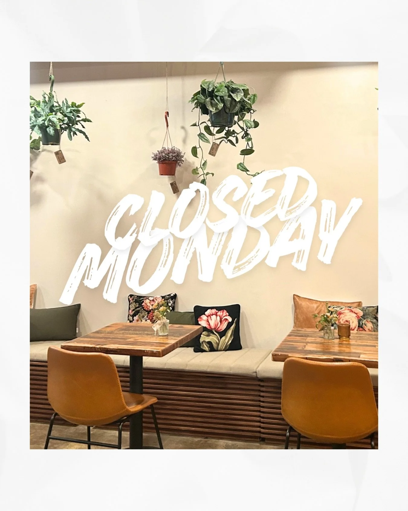 We will be closed tomorrow for a scheduled construction project. We understand the timing is not ideal with the recent power outage closures, but we will be back open for business on Tuesday and for a half day on Wednesday! Apologies for the inconven