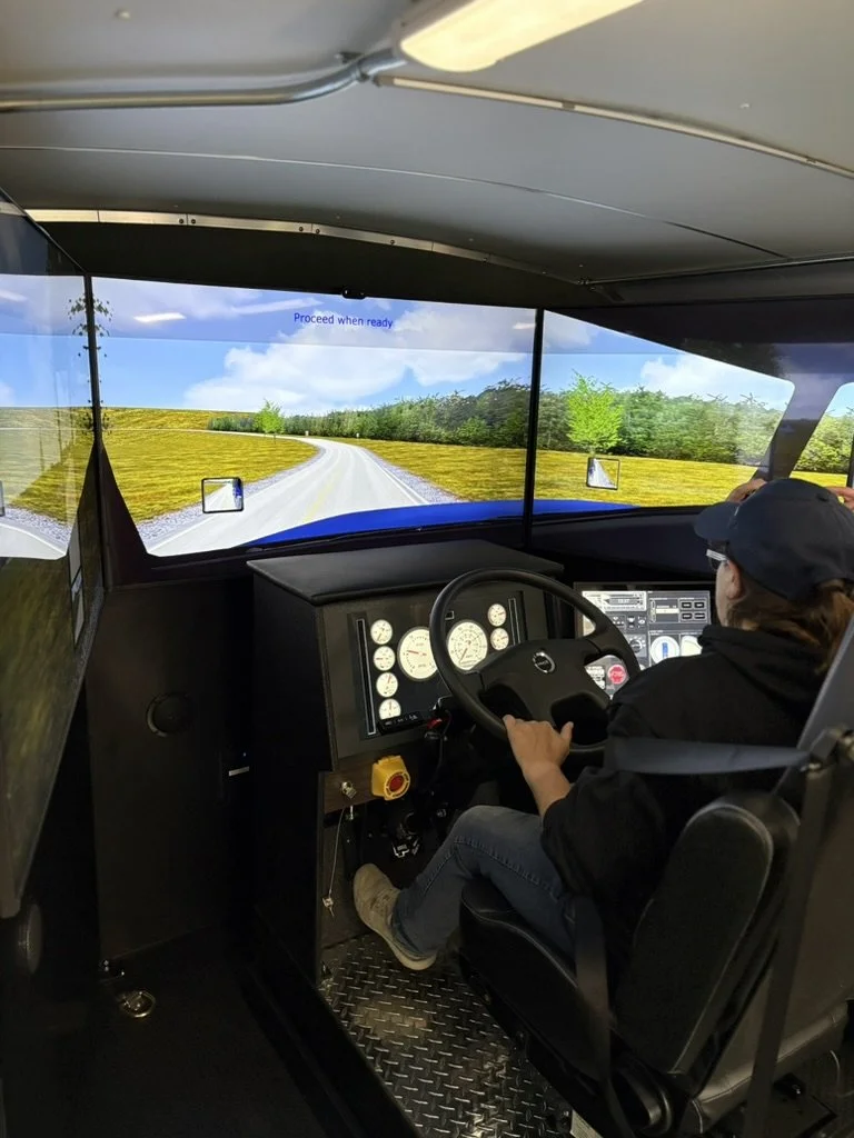 Mobile Driving Simulator interior view