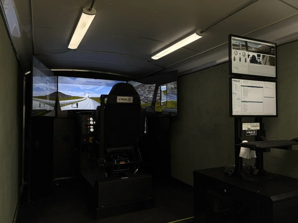Driver seat and screens