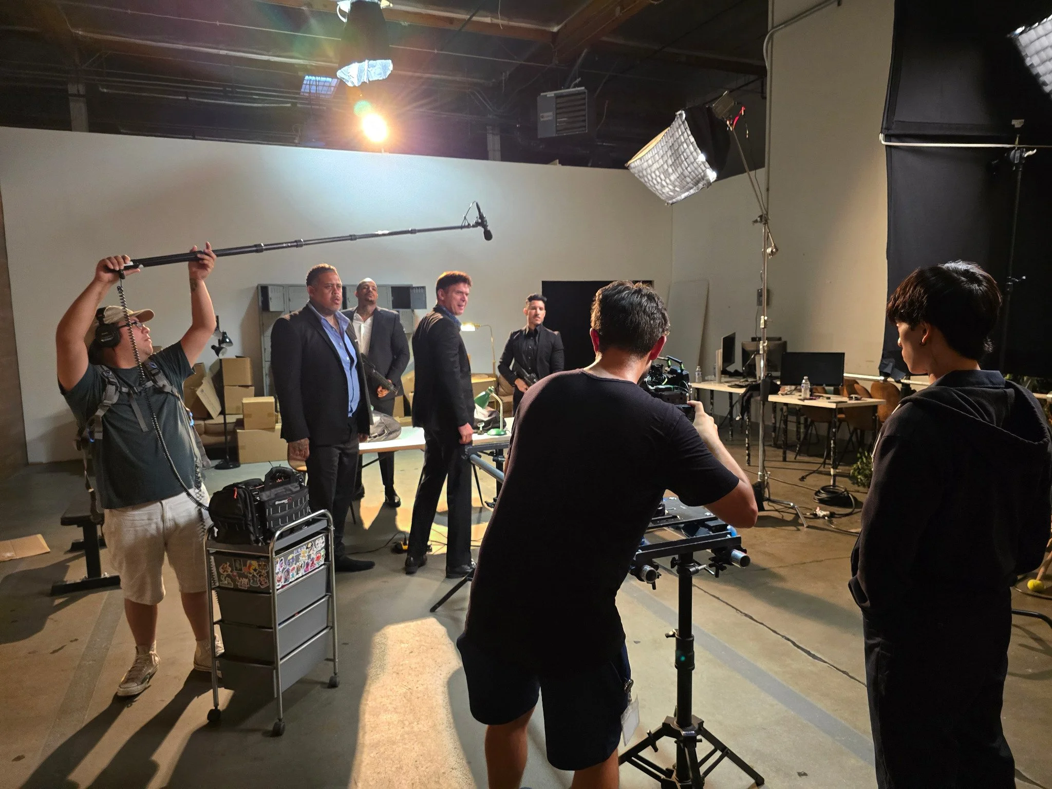 Professional video production set