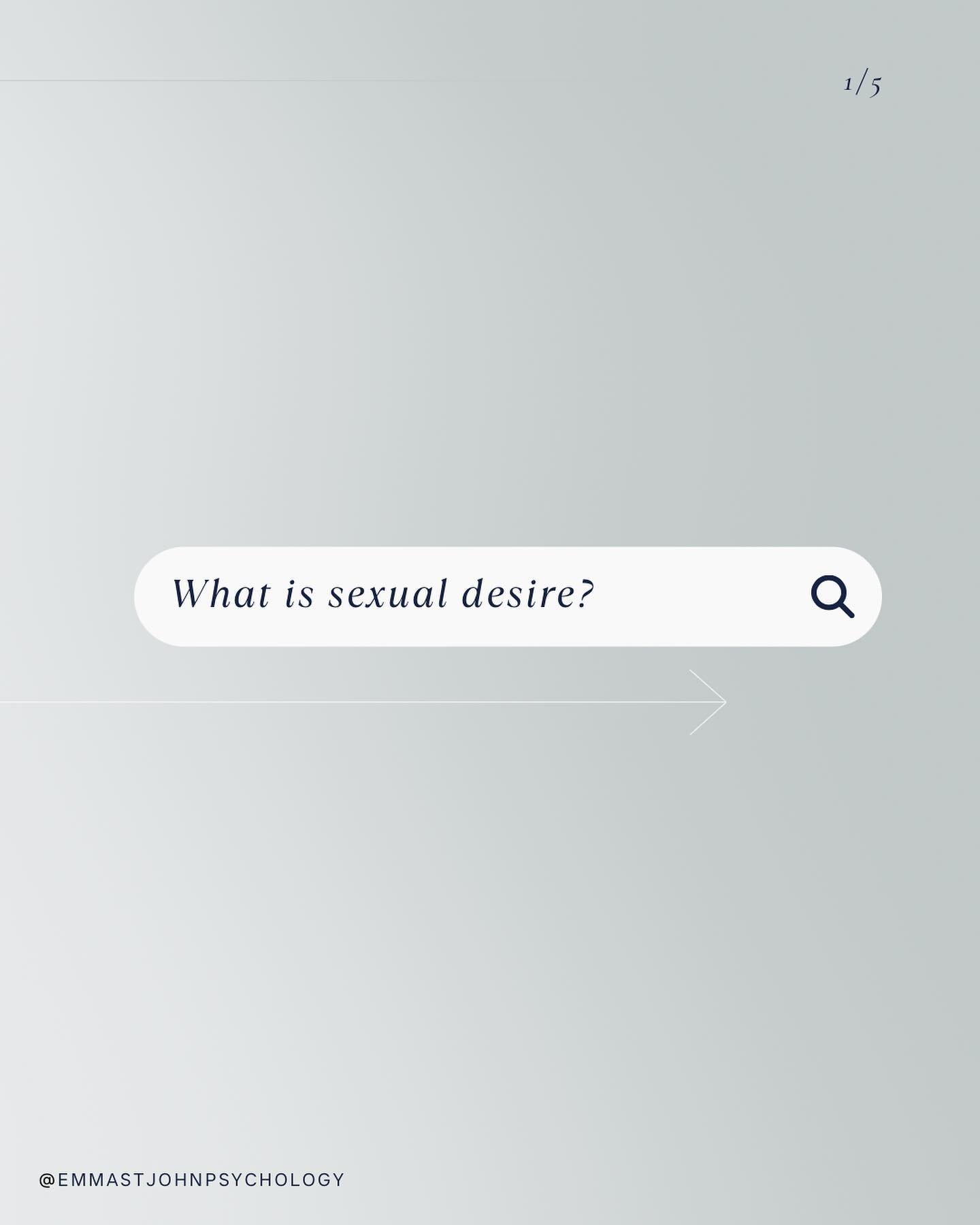 An often overlooked but actually integral part of sexual pleasure is sexual desire 🔥 Swipe to learn more 👉