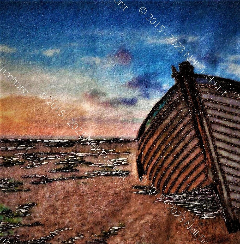 Beached Boat - Dungeoness, Kent