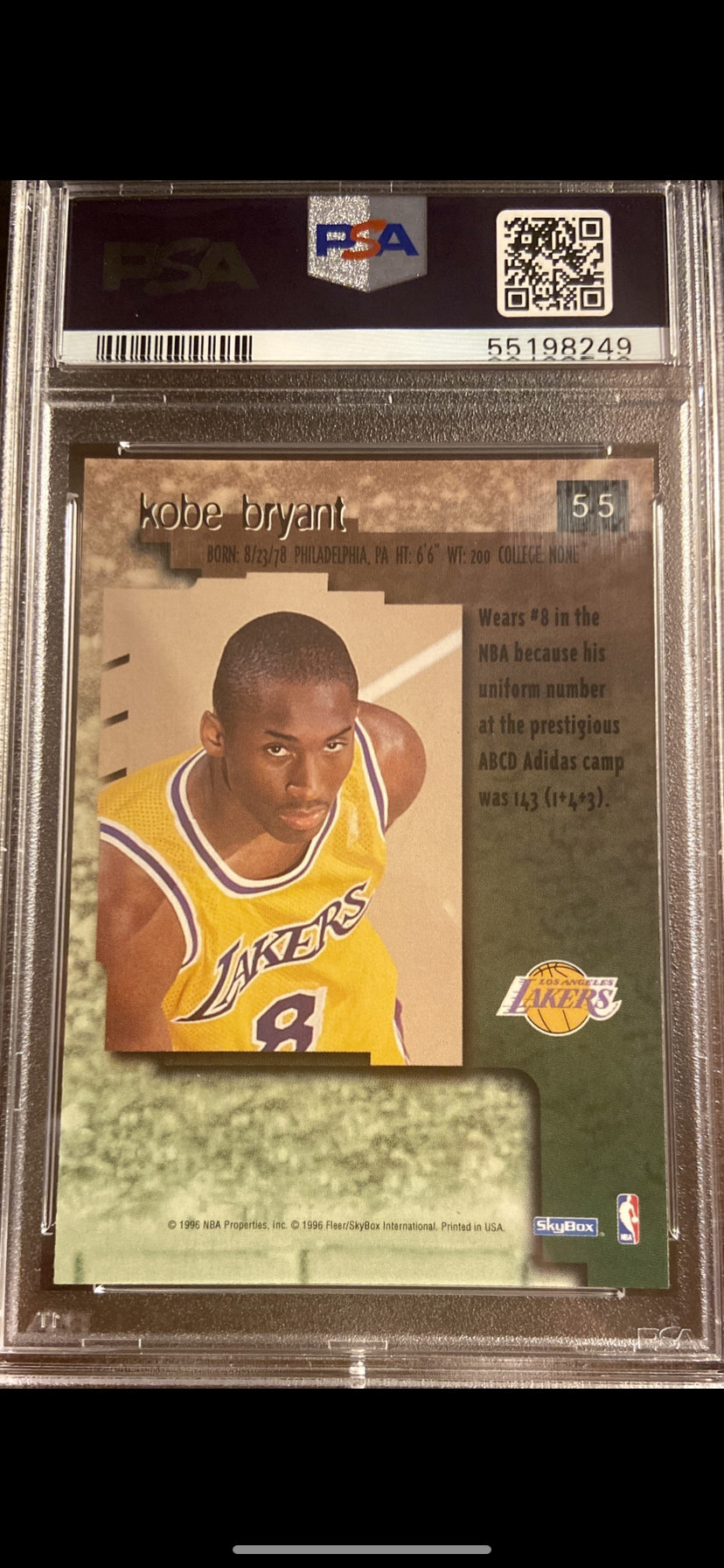 その他 KOBE BRYANT 1996 SKYBOX PREMIUM RC PSA 7 71cqlZ+fHML._SY200_QL15_.jpg