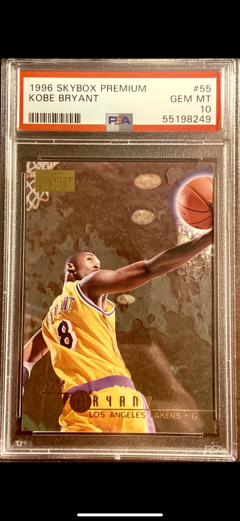 PSA 10 Kobe Bryant 1996-97 Skybox Premium RC Rookie Card