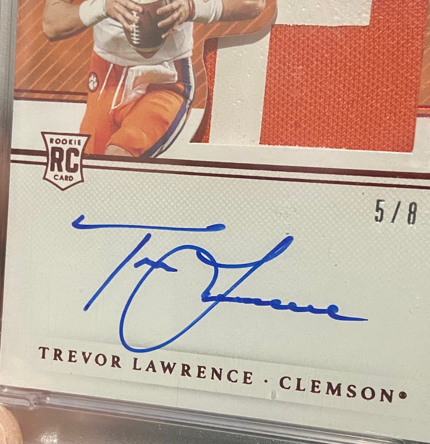 PSA 9 Trevor Lawrence 2021 Panini National Treasures College