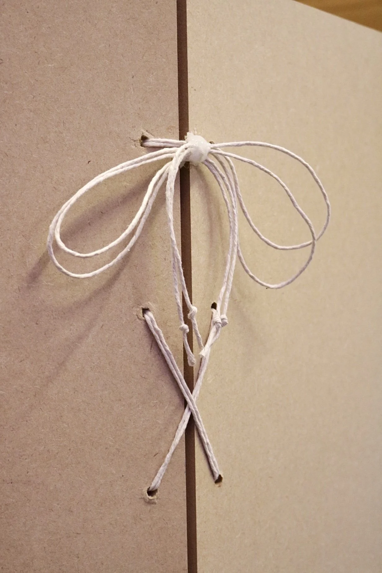 ribbons used to make the pieces look like book pages