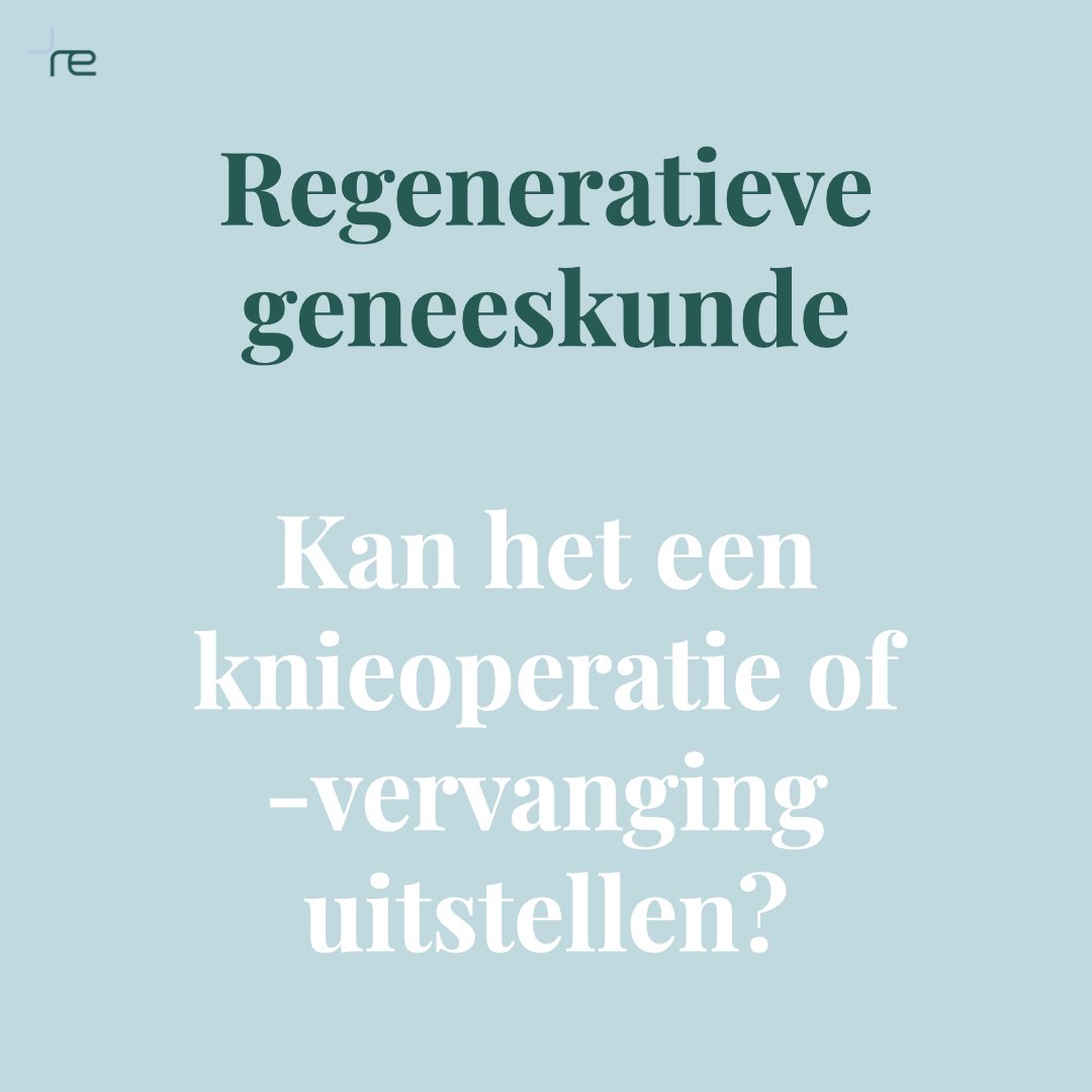 Regeneratieve geneeskunde: Kan het een knieoperatie of -vervanging uitstellen?