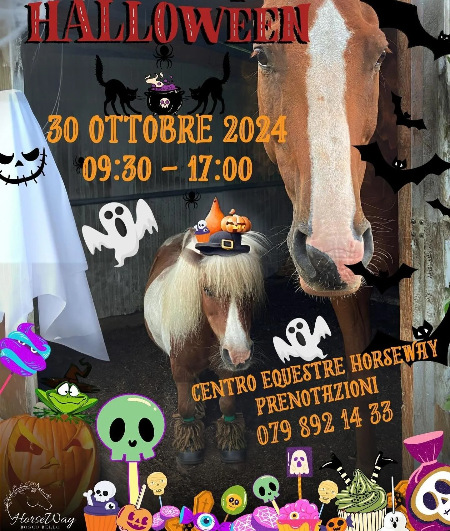 🕸️🍬👻🕷️🍭H A P P Y  H A L L O O W E E N 🍭🕷️👻🍬🕸️

Siete pronti a partecipare ad una giornata spaventosa organizzata per voi a tema Halloween ?!

Data: mercoled&igrave; 30 ottobre dalle 9:30 alle 17:00 
(pasto caldo per pranzo compreso nel prez