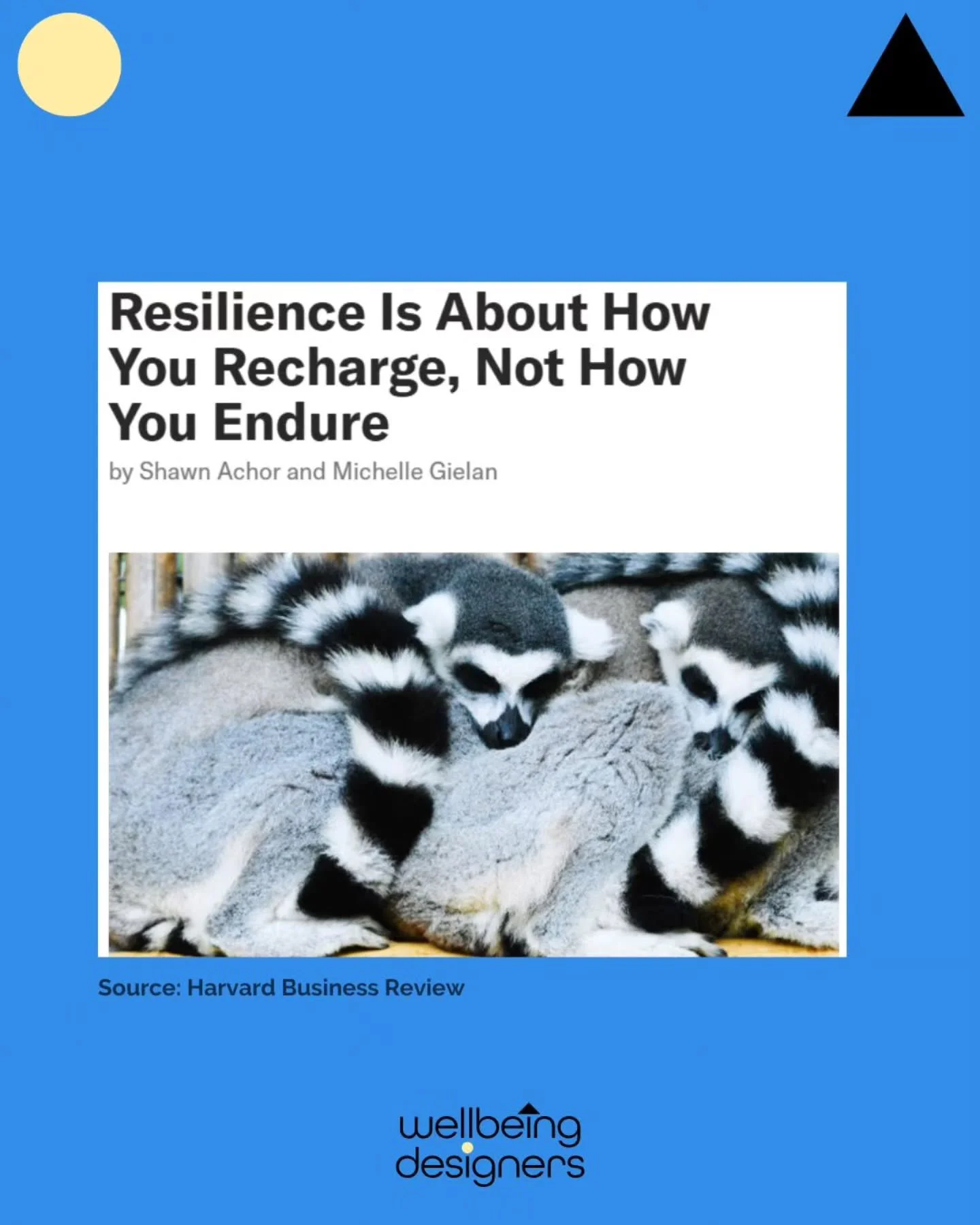 ✨ Brilliant read alert! Written by Shawn Achor and Michelle Gielan, and published in Harvard Business Review.
We often equate resilience with grinding harder, pushing longer, and “toughing it out.” But as the authors point out, that mind