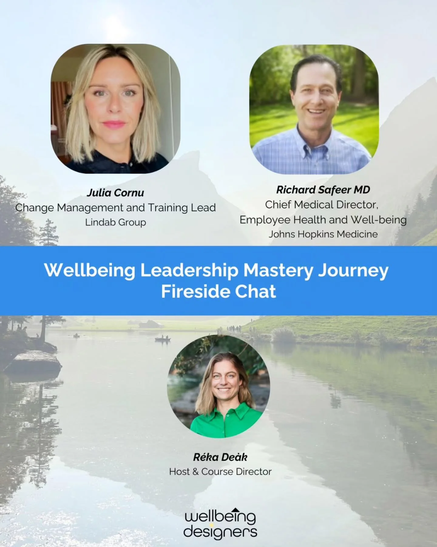 A heartfelt thank you to Julia Cornu, Change Management and Training Lead at Lindab Group, and Richard Safeer, MD, Chief Medical Director of Employee Health and Well-being at Johns Hopkins Medicine, for sharing their invaluable insights during this w