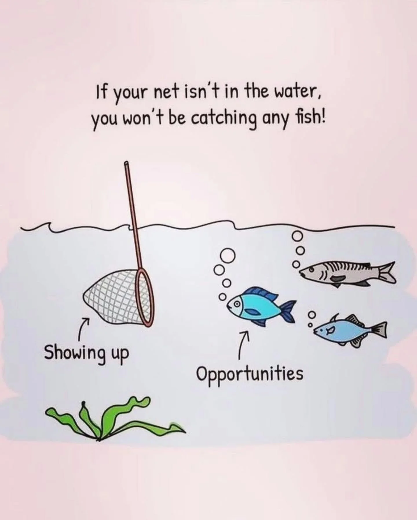 How often do we wait for the &ldquo;right moment&rdquo;... the perfect plan, the perfect mindset, or the perfect confidence before we take action?

Opportunities rarely swim toward us when we&rsquo;re standing on the shore. They show up when we do.

