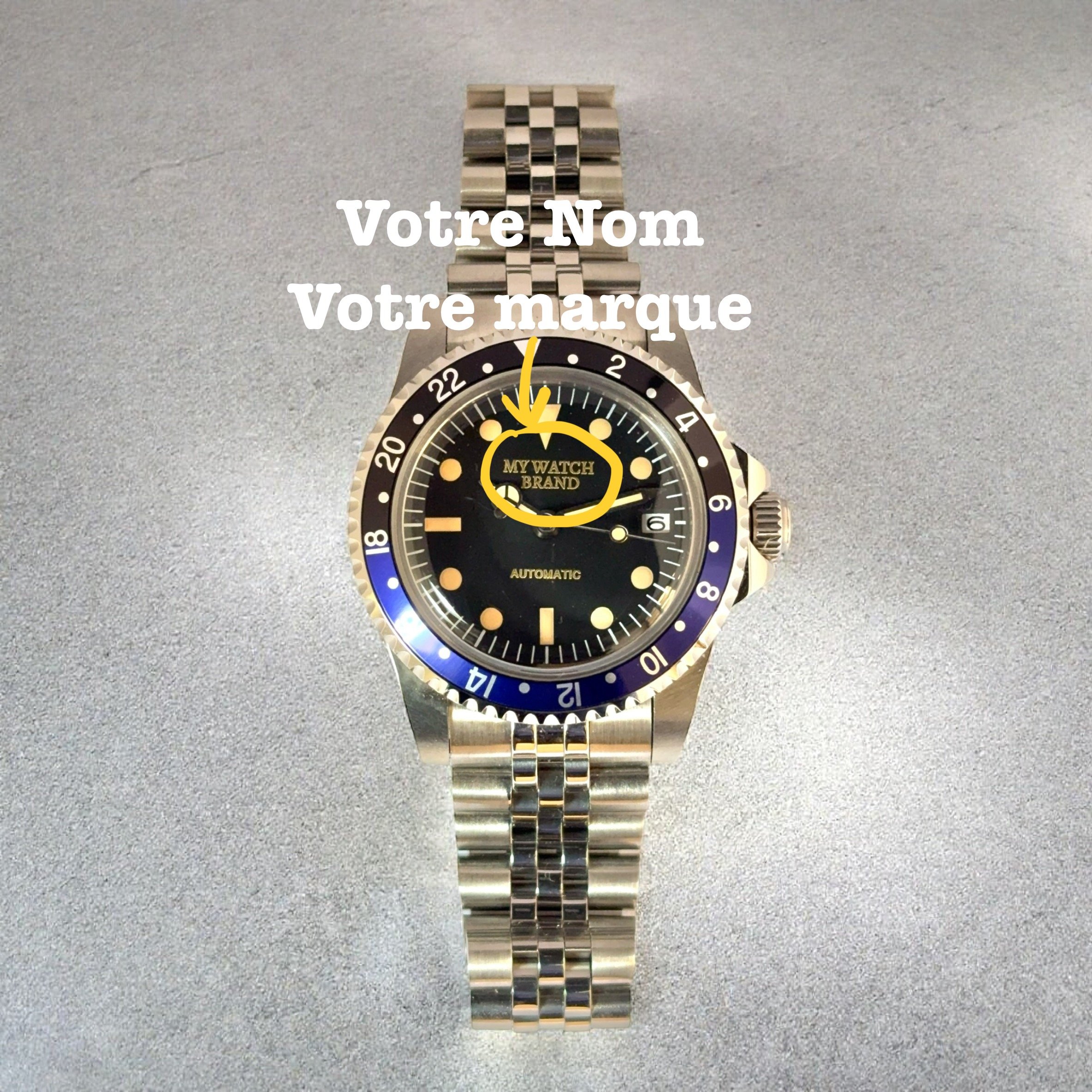 Seiko Mod Personnalisée - Vintage Hommage Batman- NH35 - QMODWATCH